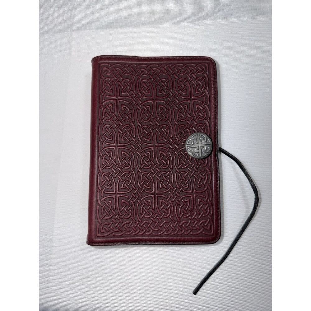 Oberon Design Celtic Tooled Leather Journal Small Notebook Cover Sleeve 4.75x6.7